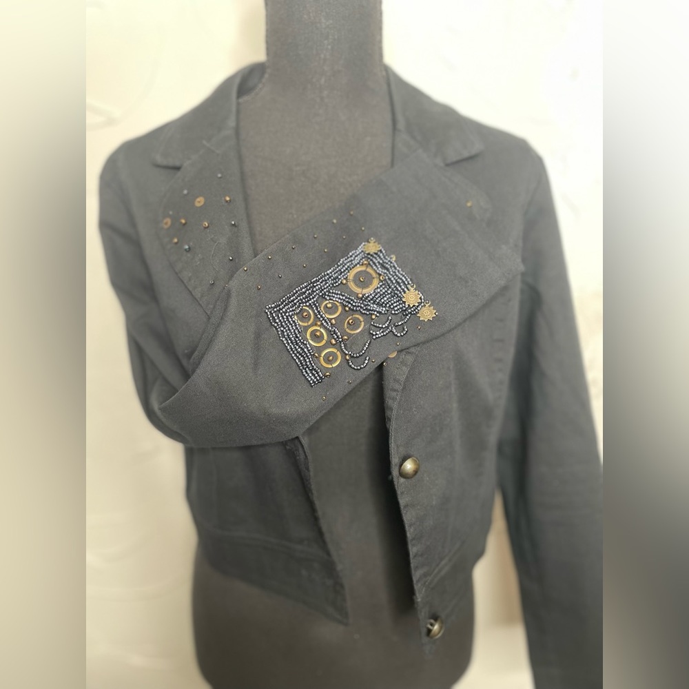 Women’s vintage jacket with beaded embellishments